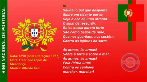 hino de portugal letra em português
